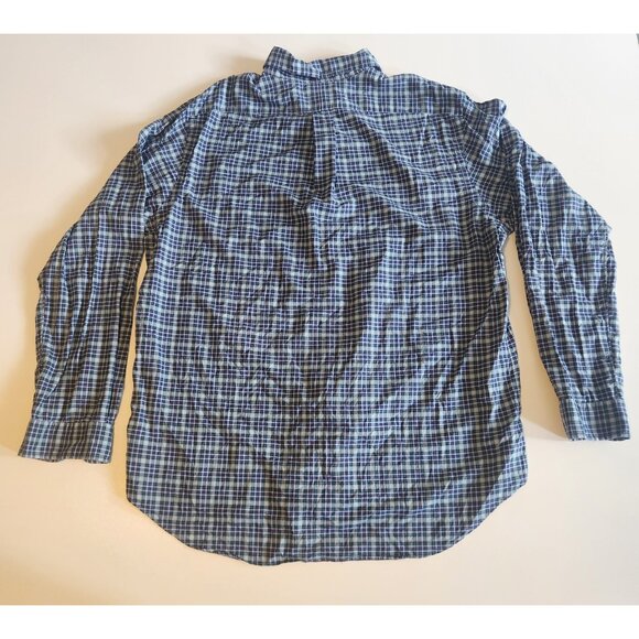 Ralph Lauren Plaid Shirt Blue & Purple Button Down Business Casual Mens XL EUC - Picture 3 of 9